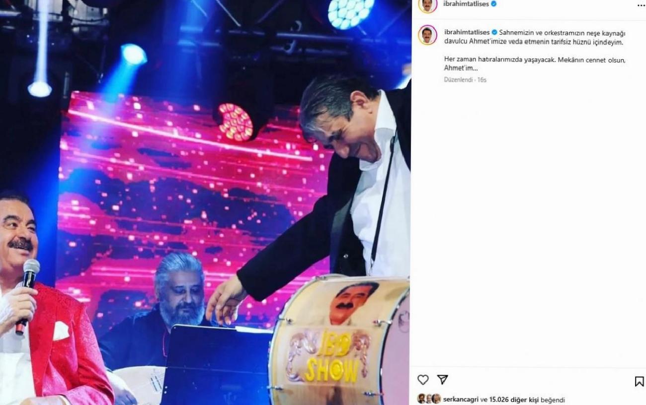 İbrahim Tatlıses'in Ekip Arkadaşına Veda Mesajı