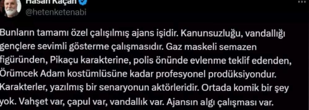 Pikachu Kostümlü Eylemciye Tepki: Hasan Kaçan'dan Algı Operasyonu İddiası