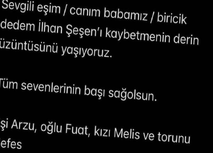 Sanatçının Hayatını Kaybettiği Haberi ve Ailesinin Açıklaması