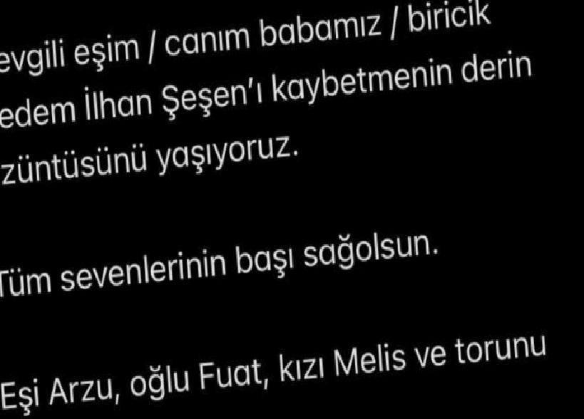 Üzücü Haberi Ailesi Sosyal Medyada Duyurdu