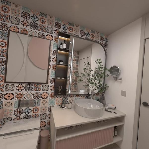 Retro Estetikli Yuvarlak Dekoratif Ayna