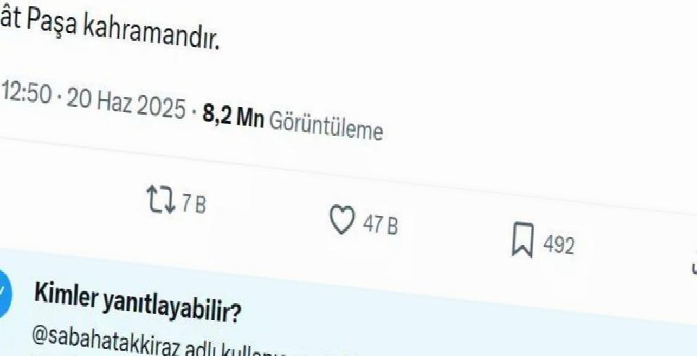 Sosyal Medyada Talat Paşa Paylaşımı ve Sonrası