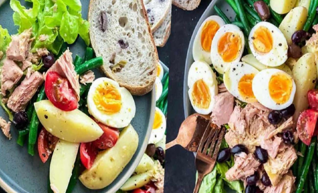 Niçoise salatası tarifi için gerekli malzemeler: