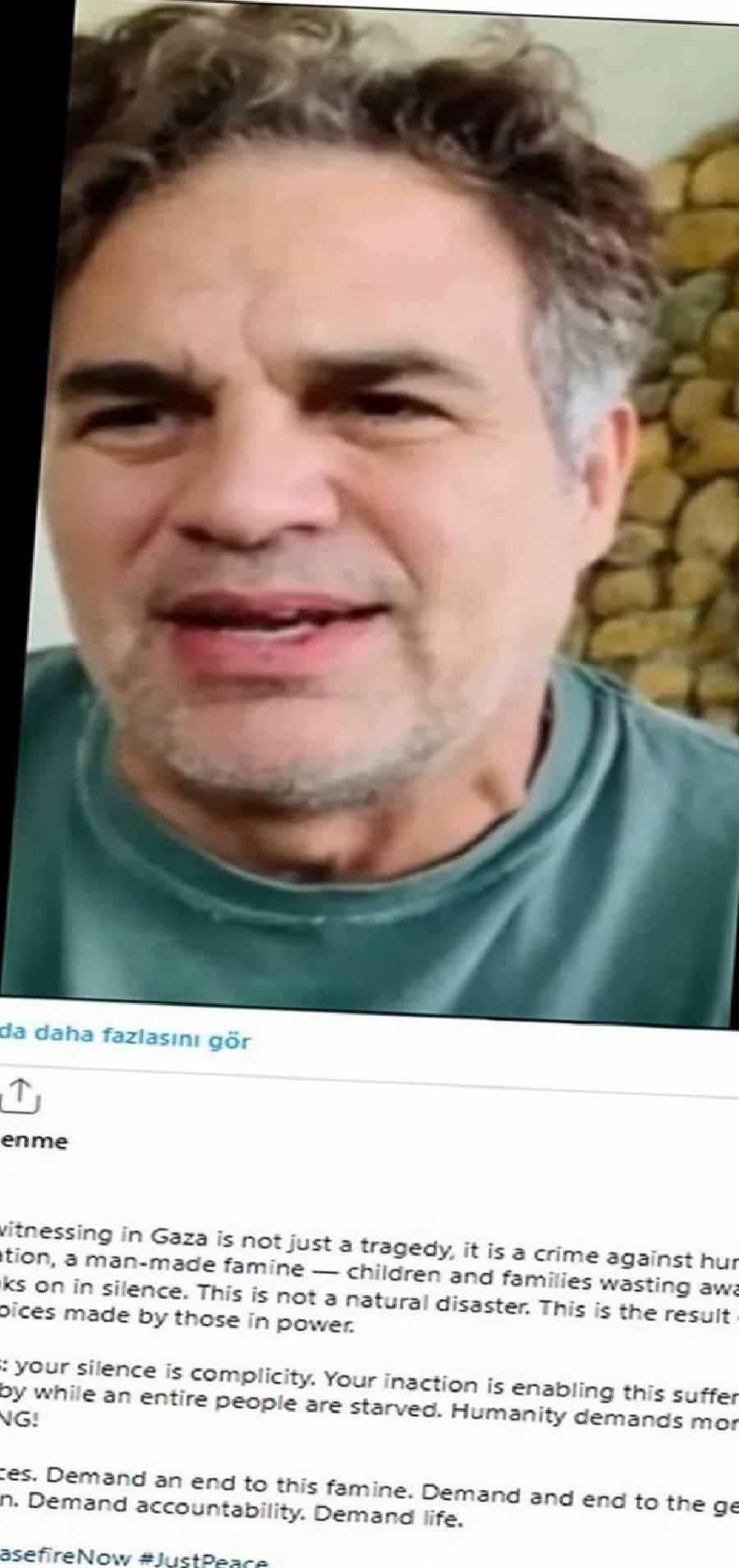 Gazze Krizi Üzerine Dünyadan Gelen Sesler: Ruffalo ve Eilish’e Yönelen Tehditler ve Sanatçıların Yanıtı