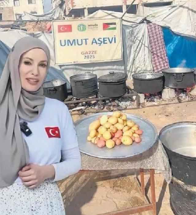 İki kez bombalanmasına rağmen yılmadı! Gamze Özçelik'ten Gazze'ye büyük destek