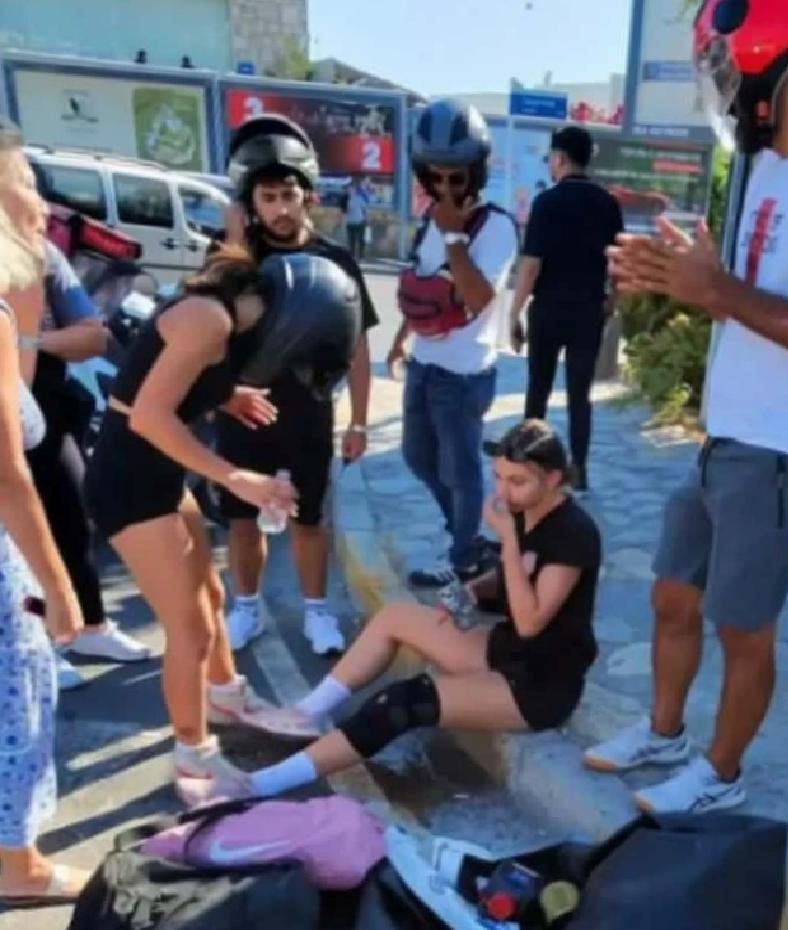 Seray Sever motosikletle çarpıştı! Kaza sonrası yaşananlar kameralara yansıdı