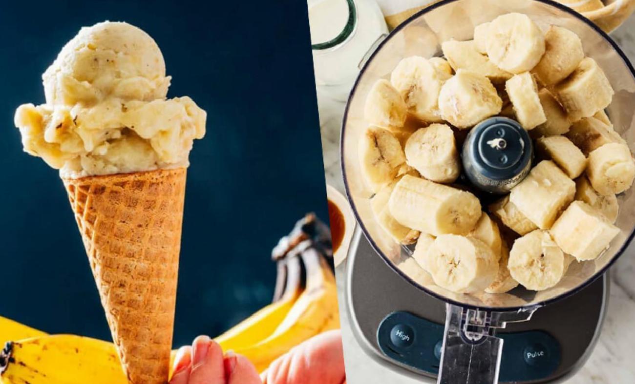 Ev Yapımı Muzlu Yoğurtlu Dondurma Tarifi