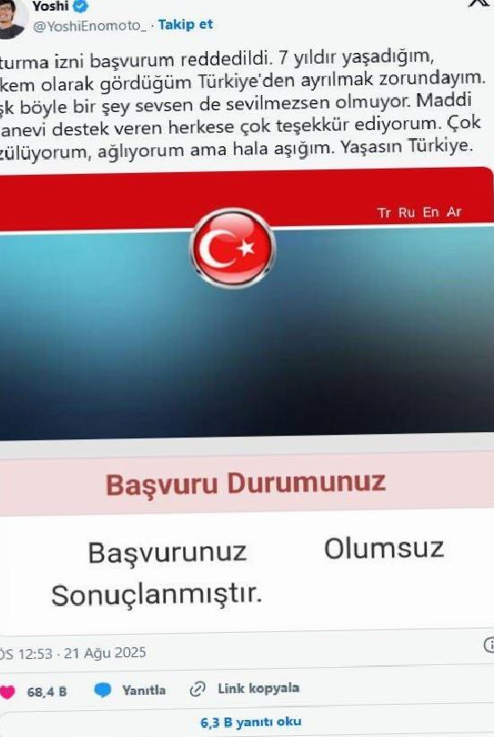 Türkiye'den Ayrılmak Zorunda Kalan Yoshi Enomoto: Oturum İzni Reddi Sonrası Yaşadığı Zorluklar