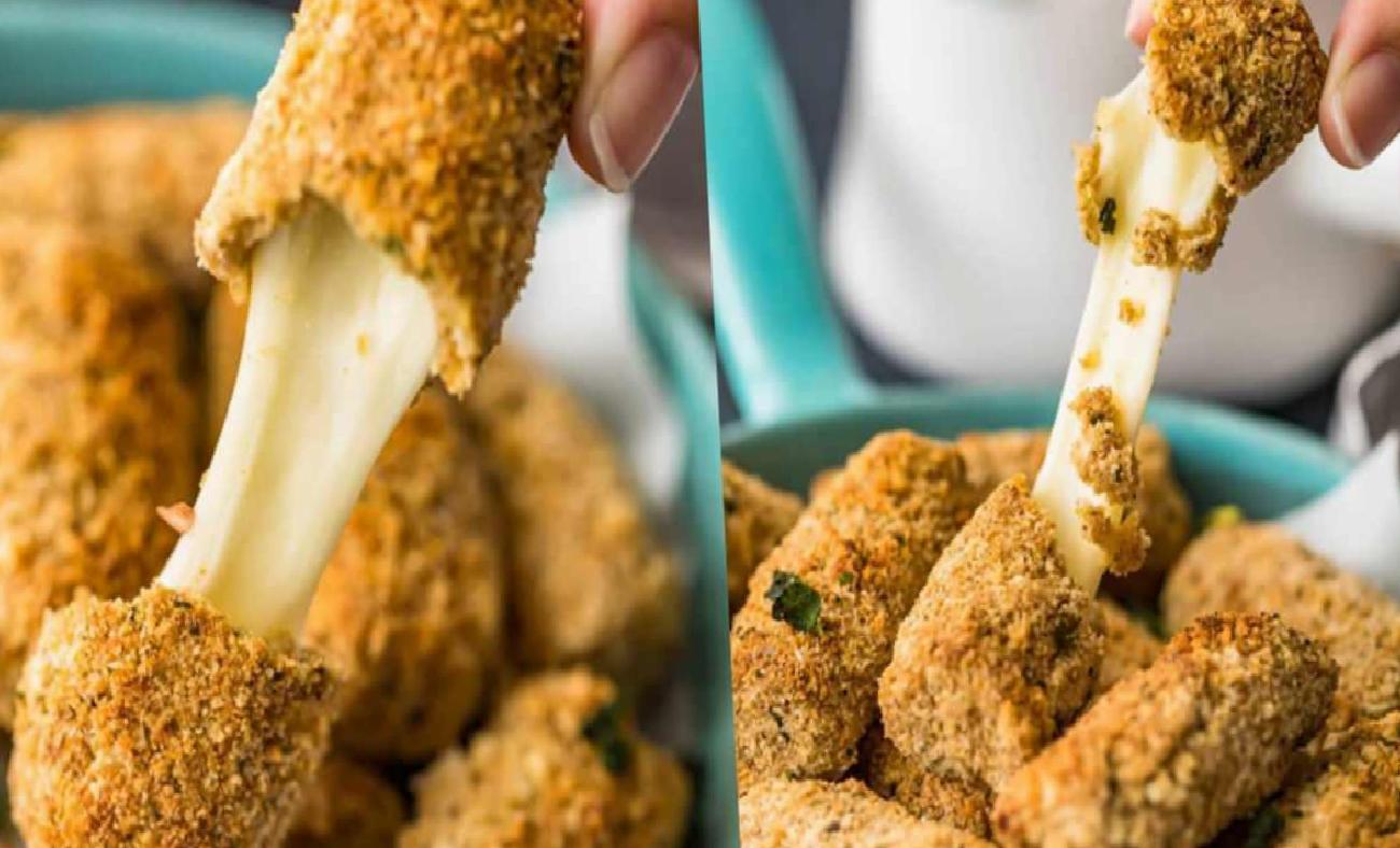 İki farklı pişirme yöntemiyle zenginleştirilmiş, peynir dolu bir atıştırmalık tarifi