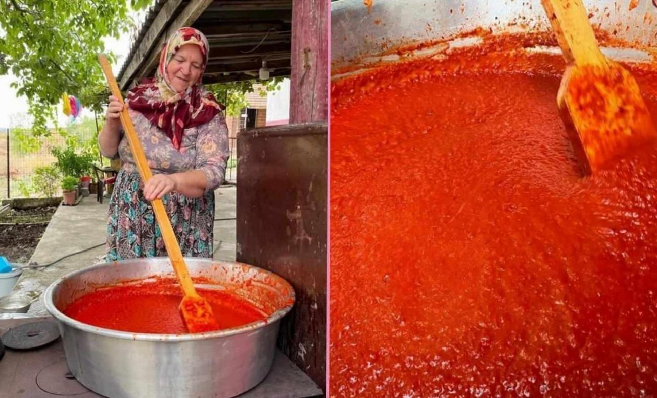 Kışlık Salça Gelenekleri: Odun Ateşinde Domateslerle İmece Usulü Hazırlık