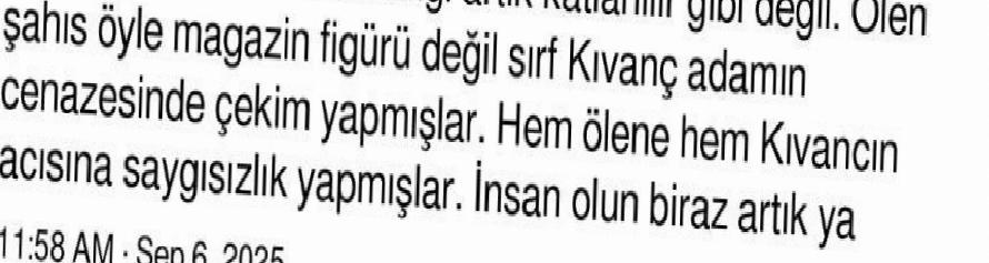Kıvanç Tatlıtuğ Cenazede Gözyaşları ve Basın Tutuşturması: Tepkiler