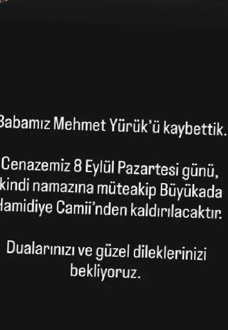 Yasemin Yürük’ün Acı Haberi: Babasının Vefatı Kamuoyuna Duyuruldu