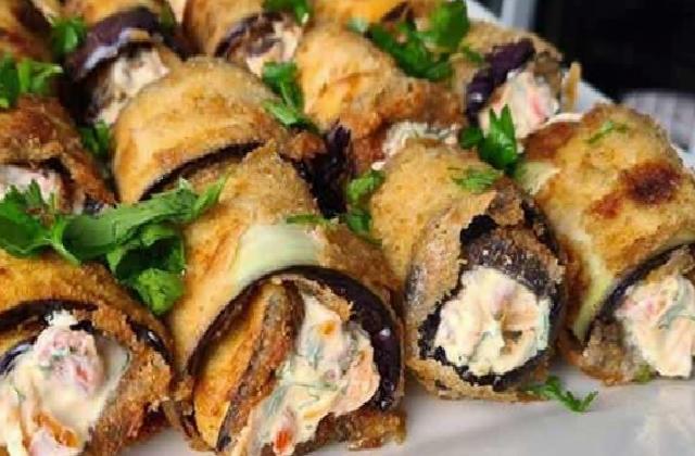 Çıtır Patlıcan Sarması: Patlıcanın İçindeki Közlü Harçla Şık Bir Lezzet