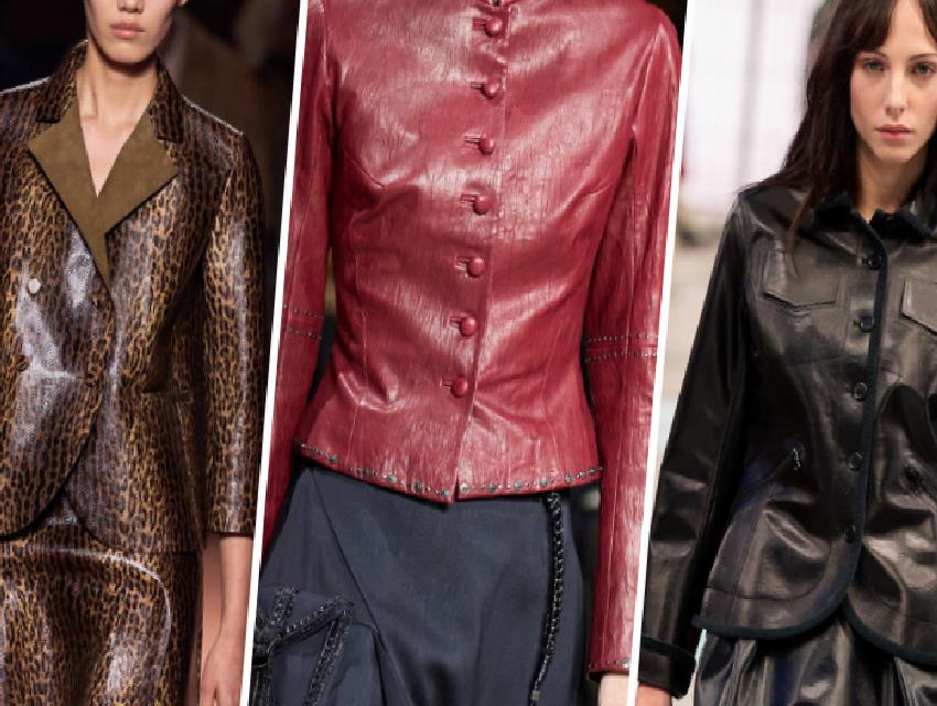 Deri Blazer Trendine Yolculuk: 2025 Sonbahar/Kış Sezonunun Şık Katmanı