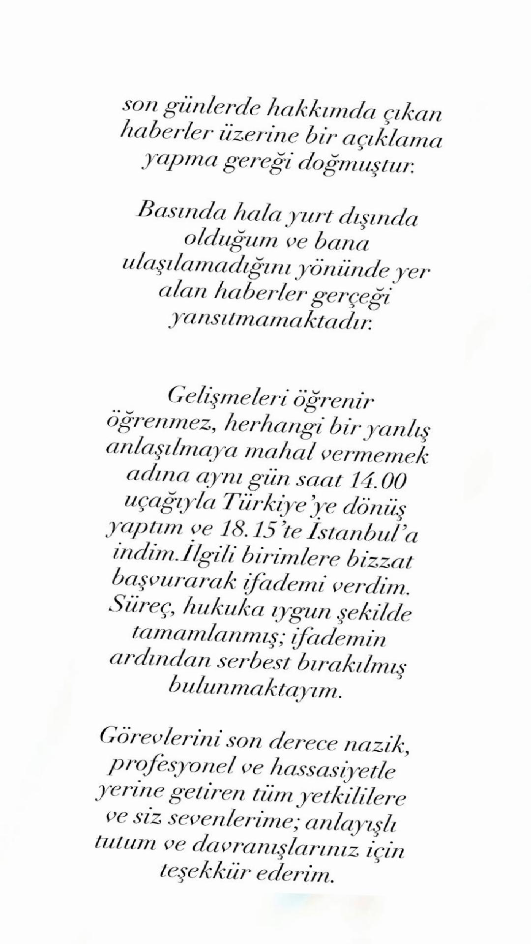 Melisa Döngel: Yurt Dışından Dönüş ve Gözaltı Sürecinin Ardından Serbestlik