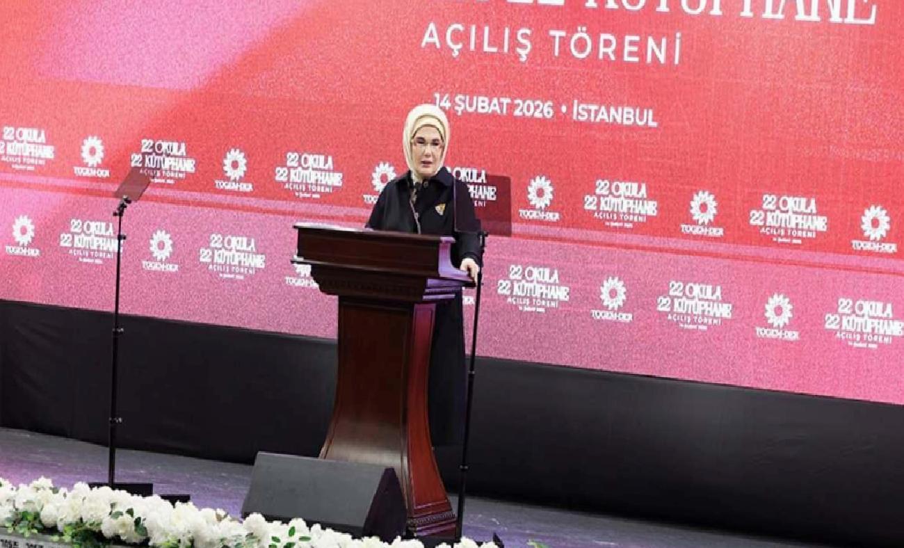 TOGEM-DER ile 22 Okulda 22 Kütüphane Açılışında Emine Erdoğan'dan Paylaşım