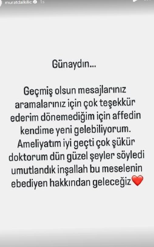 Murat Dalkılıç’ın Nefes Kesen Ameliyat Günlüğü: Burnundaki Sorunlar ve Uyuşturucu Testi Açıklamaları