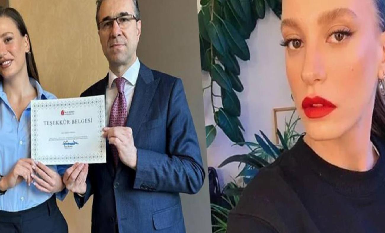 Vergi Haftası Ödülü: Serenay Sarıkaya’ya Teşekkür Belgesi ve Gönüllü Uyum Vurgusu