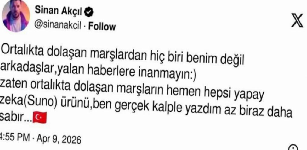 Milli Takım İçin Sinan Akçıl’dan Dünya Kupası Marşı İçin Yeni Açıklama