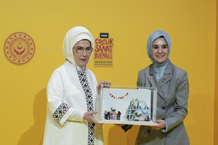 Rami Çocuk ve Sanat Bienali Açılışında Emine Erdoğan, Hayal Gücünün Medeniyet Gücü Olduğunu Vurguluyor
