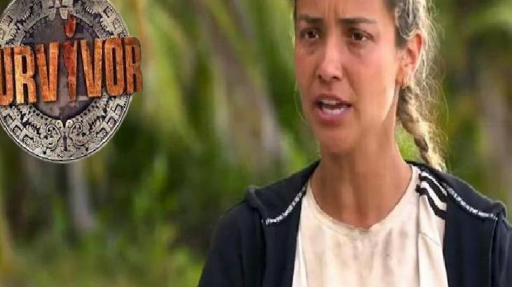 A woman outdoors with a concerned expression, Survivor logo visible on the left.