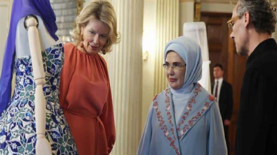 Dolmabahçe’de Emine Erdoğan ve Kraliçe Mathilde’nin Ziyareti: Asırlık Zarafet Sergisi ve Geleneksel El Sanatları