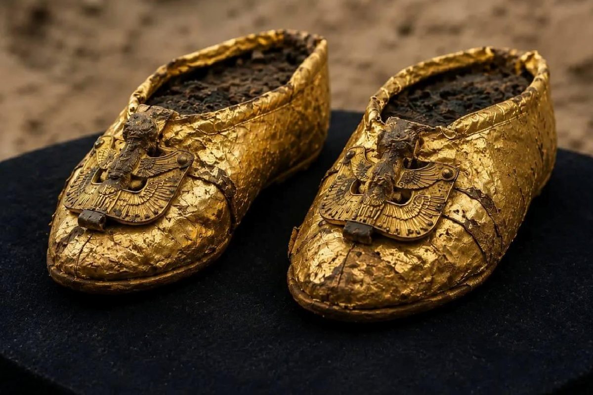 Batı Kazakistan'da 1500 Yıllık Kadın Mezarının Altın Ayakkabılarıyla Sunduğu Sırlar
