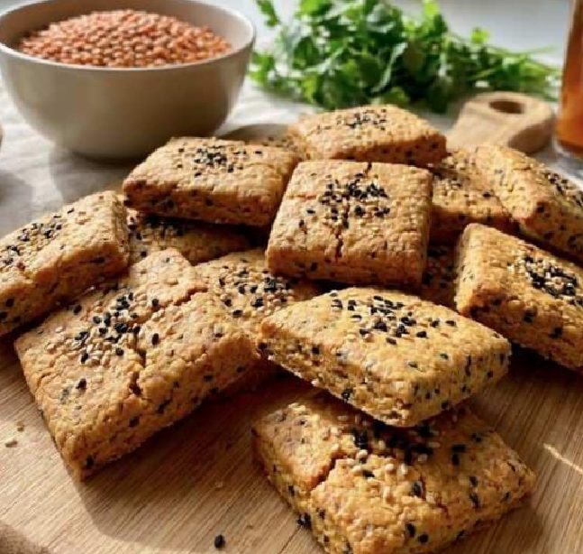 Mercimek Kraker: Besleyici Kırmızı Mercimeklerden Pratik Atıştırmalık